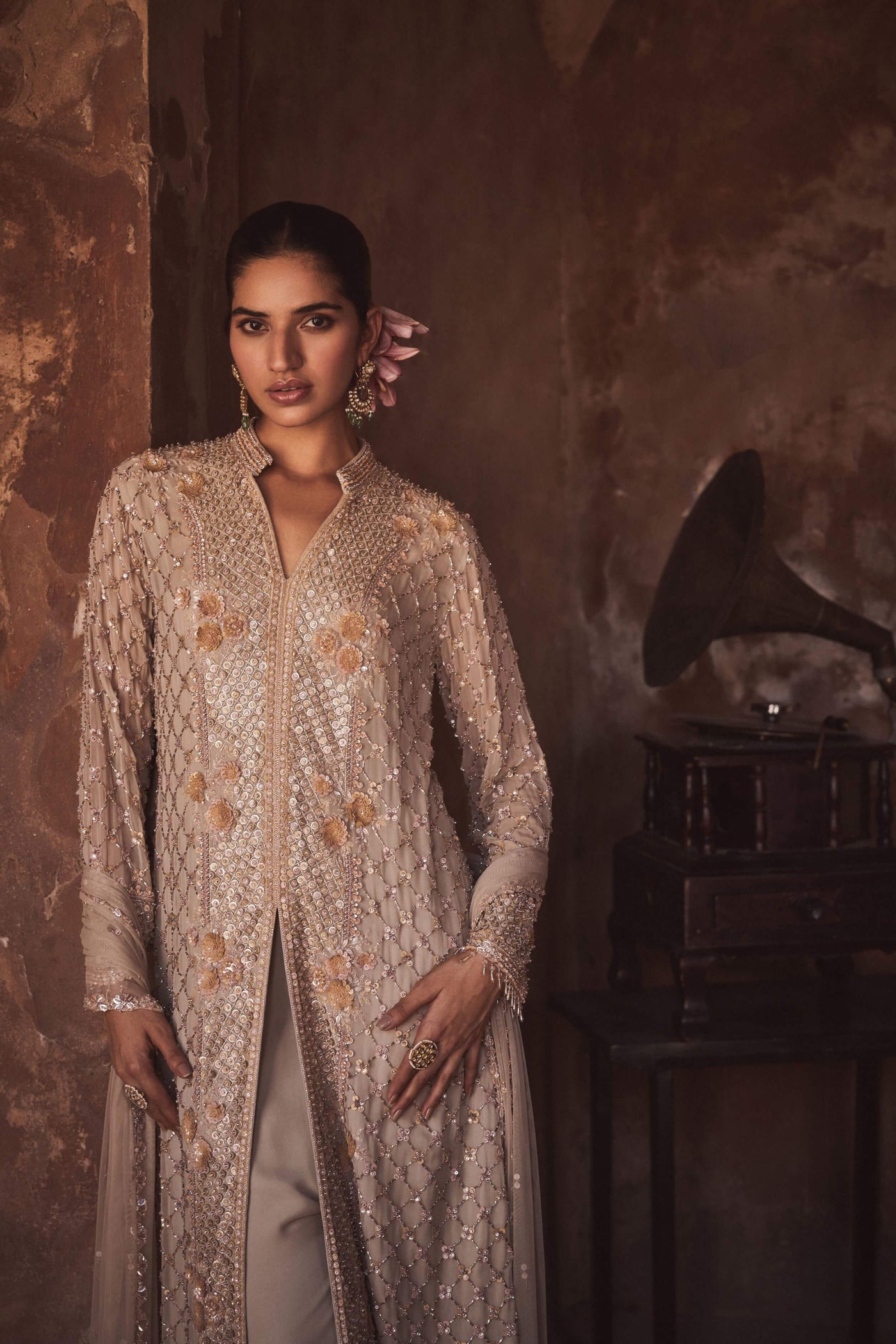 Pastel Beige Kurta Set