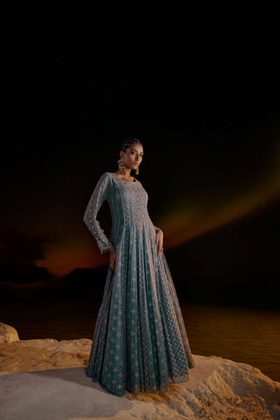 Sea Green Anarkali