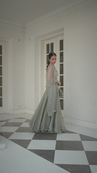 Ethereal Green Lehenga Set